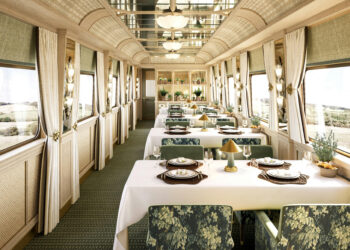A Painting in Motion: England’s First Luxury Sleeper Train Boasts a Nature-Themed Interior