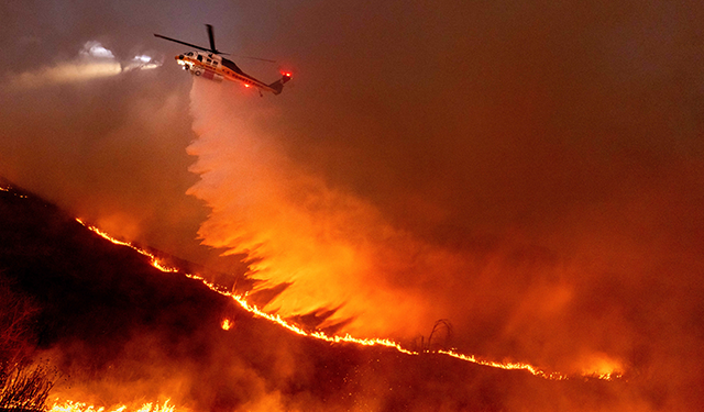 Report: Kenneth Fire in Woodland Hills Possible Arson, Suspect Detained