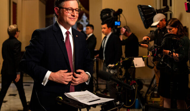 House Speaker Mike Johnson: Anti-GOP Town Hall Protesters ‘Paid’ by Democrats