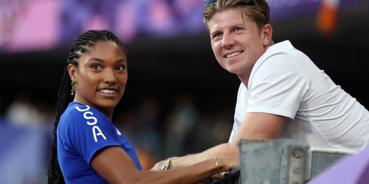 Gold-Winning Lovebirds Tara Davis and Hunter Woodhall Will Compete at the Same Meet