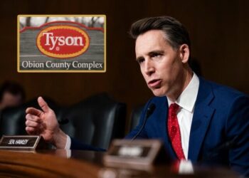 Sen. Hawley Blasts Tyson Foods Over Child Labor, Illegal Hiring While Americans Lose Jobs