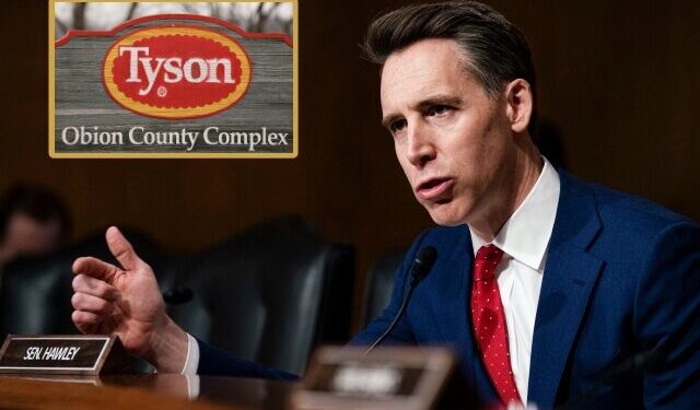 Sen. Hawley Blasts Tyson Foods Over Child Labor, Illegal Hiring While Americans Lose Jobs