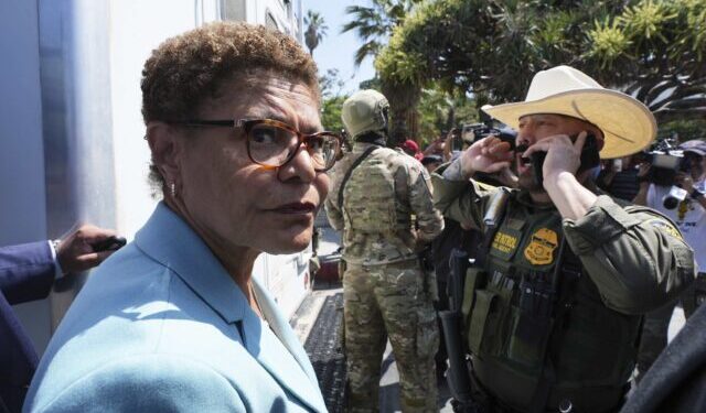 L.A. Mayor Karen Bass Ditches Palisades Fire Anniversary for Anti-ICE Protest