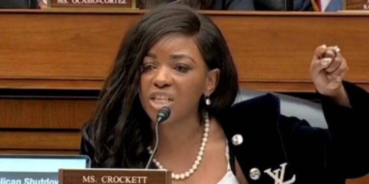 Crockett Flees Texas, Threatens GOP: ‘We About to Beat You Down’