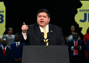 Watch: JB Pritzker Does Himself No Favors With Reaction to Brandon Johnson’s Anti-Trump Meltdown