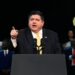 Watch: JB Pritzker Does Himself No Favors With Reaction to Brandon Johnson’s Anti-Trump Meltdown