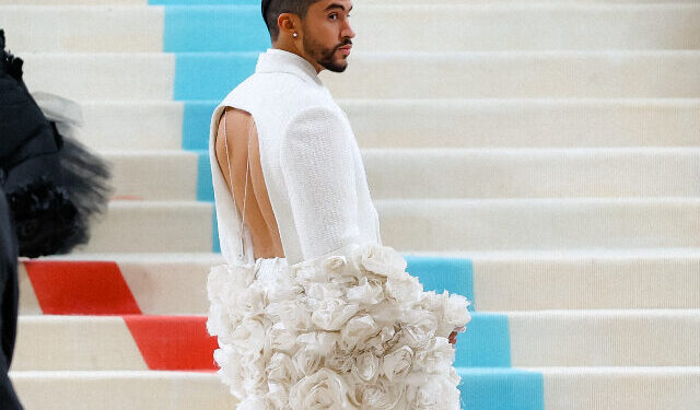 Photos of Bad Bunny in Mini Skirt, High Heels Go Viral After Super Bowl Halftime Show Announcement