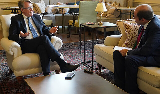 Exclusive — British Ambassador to U.S. Lord Peter Mandelson: ‘The King Is Going to Roll Out the Red Carpet for President Trump’ in State Visit