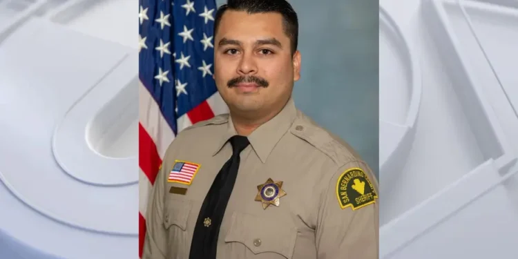 Motorcyclist who allegedly shot deputy crashes into car during San Bernardino County police chase